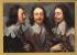 `Charles l in Tree Positions by Sir Anthony Van Dyck` - Postally Unused - The Royal Collection Postcard.