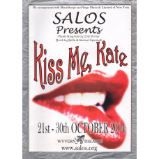 `Kiss Me, Kate` by Cole Porter - With Ray Dance & Margaret Price - 21st-30th October 2004 - Wyvern Theatre,Swindon