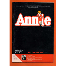`Annie` by Thomas Meehan - With Melissa Lynes & Sasha Brown - 15th-19th March 2005 - Theatre Royal, Bath