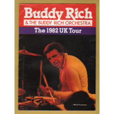`Buddy Rich & The Buddy Rich Orchestra` - With Ticket Stub From The Evening - Mon 22nd March 1982 - Official Programme - Colston Hall, Bristol