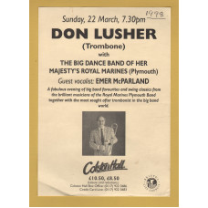 `Don Lusher (Trombone)` - Music Flyer - Sunday 22nd March 1998 - Colston Hall, Bristol