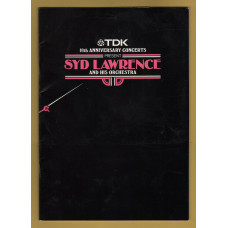 `TDK - 10th Anniversary Concerts Present - Syd Lawrence And His Orchestra` - With Ticket Stub and Flyer - Fri 25th May 1984 - Programme - Colston Hall, Bristol