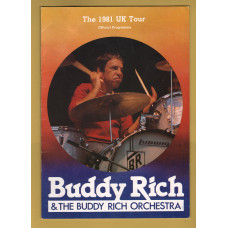 `Buddy Rich & The Buddy Rich Orchestra` - With Ticket Stub From The Evening - Mon 2nd March 1981 - Official Programme - Colston Hall, Bristol