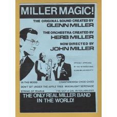 `MILLER MAGIC!` - With Ticket Stub From The Evening - Sun 10th April 1988 - Programme - Colston Hall, Bristol