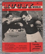 Rugby World - Vol.1 No.3 - December 1960 - `A Call to Arms-at Cardiff Arms Park by J.B.G. Thomas` - Charles Buchanan Publications Limited