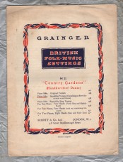 `Country Gardens (Handkechief Dance)` - Set for Piano by Percy Aldridge Grainger - 1930 - Published by Schott & Co.