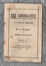 The Gondoliers or The King of Barataria by W.S Gilbert and Arthur Sullivan - `Vocal Score Book` - Chappell & Co.
