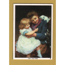 Art Card - `PLAYTIME` - Arthur J.Elsley (1860-1952) - Fine Art Print - Textured Surface - 4 5/8" x 3 I/4" (11.70cm x 8cm)