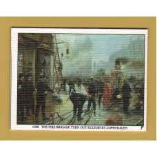 Art Card - `THE FIRE BRIGADE TURN OUT KULTORVET COPENHAGEN` - Paul Gustav Fischer (1860-1934) - Fine Art Print - Textured Surface - 4 1/4" x 3 3/16" (10.8cm x 8.1cm)