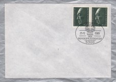 Independent Cover - `Bonn 1 - 23.5.1989 - Wahl Des Bundespasidenten` Pictorial Postmark - Two 50 Pfennig  Birth Centennary of Konrad Adenauer Stamps used Issued in 1976