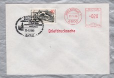 Independent Cover - `Occasion of the 750th anniversary of the City of Rinteln - 20-5-1989` - Bundesrepublik Deutschland - Pictorial Postmark - Single 60pfg Gerhard Marcks Stamp Issued in 1989 - 20 Pfg Frank