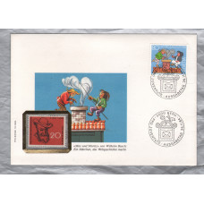 Swiss Cover - `3000 Bern - Pro Juventute - Ausgabetag - 26.11.84` Postmark with Single 80+40c 1984 Stamp and 1958 Encapsulated West German 20 Pfennig Stamp 