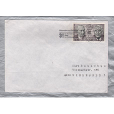 Independent Cover - `Bielefeld 9-1-89` Postmark with Slogan - Single French 2.20 Franc 1988 25th Anniversary of the German-French Treaty Stamp