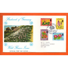 Bailiwick Of Guernsey - FDC - 1972 - Wild Flower Issue - Official First Day Cover 