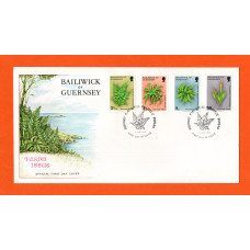Bailiwick Of Guernsey - FDC - 1975 - Ferns Issue - Official First Day Cover