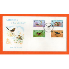 Bailiwick Of Guernsey - FDC - 1978 - Birds Issue  Official First Day Cover