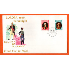 Bailiwick Of Guernsey - FDC - 1980 - Personages Europa Issue - Official First Day Cover