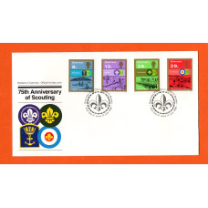 Bailiwick Of Guernsey - FDC - 1982 - 75th Anniversary of Scouting Issue - Official First Day Cover