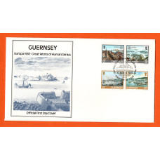 Bailiwick Of Guernsey - FDC - 1983 - Europa Great Works of Human Genius Issue - Official First Day Cover