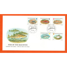 Bailiwick Of Guernsey - FDC - 1985 - Fish of the Bailiwick Issue - Official First Day Cover