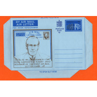 Bailiwick Of Guernsey - Pre Paid - Airmail Envelope - c1973 - Douglas Gumbley Commemoratrive Envelope - 14p Printed Stamp & 6p Postage Paid - Unused