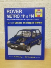 `Haynes - Rover Metro 111 & 114 - May 1990-96 - G to N Registration - Petrol` - Haynes Service and Repair Manual - Hardback - Haynes Publishing - No.1711