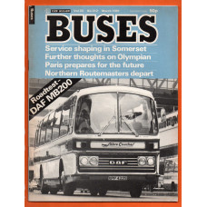 Buses Magazine - Vol.33 No.312 - March 1981 - `Roadtest - DAF MB200` - Published by Ian Allan Ltd