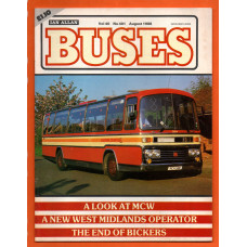 Buses Magazine - Vol.40 No.401 - August 1988 - `A Look At MCW` - Published by Ian Allan Ltd