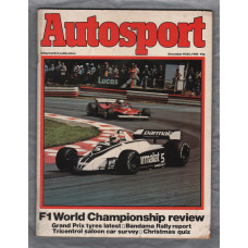 Autosport - Vol.81 No.12/13 - December 18/25th 1980 - `F1 World Championship Review` - A Haymarket Publication