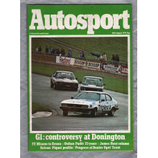 Autosport - Vol.72 No.6 - August 10th 1978 - `James Hunt Column-Nelson Piquet Profile` - A Haymarket Publication