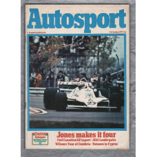 Autosport - Vol.77 No.1 - October 4th 1979 - `Preview: United States Grand Prix` - A Haymarket Publication