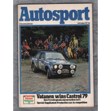 Autosport - Vol.77 No.3 - October 18th 1979 - `Production Cars in Competition` - A Haymarket Publication