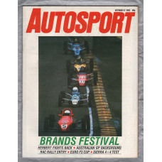 Autosport - Vol.101 No.5 - October 31st 1985 - `Road Test: 4WD Ford Sierra` - A Haymarket Publication