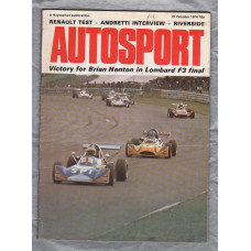 Autosport - Vol.57 No.5 - October 31st 1974 - `Renault Test-Andretti Interview` - A Haymarket Publication
