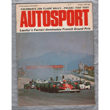 Autosport - Vol.60 No.2 - July 10th 1975 - `Polski Fiat Test-French Grand Prix: Mass Hunt For Lauda` - A Haymarket Publication
