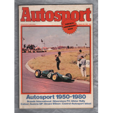 Autosport - Vol.80 No.9 - August 28th 1980 - `Brands Hatch F1` with 30th Anniversary Edition - A Haymarket Publication
