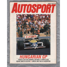 Autosport - Vol.104 No.7 - August 14th 1986 - `Hungarian GP` - A Haymarket Publication