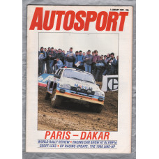 Autosport - Vol.110 No.1 - January 7th 1988 - `Paris-Dakar` - A Haymarket Publication