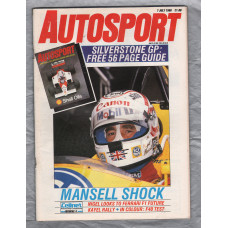 Autosport - Vol.112 No.1 - July 7th 1988 - `Mansell Shock` - A Haymarket Publication