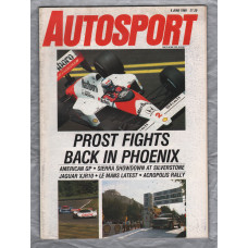 Autosport - Vol.115 No.10 - June 8th 1989 - `Prost Fights Back In Phoenix` - A Haymarket Publication