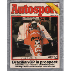 Autosport - Vol.82 No.13 - March 26th 1981 - `Brazilian GP In Prospect` - A Haymarket Publication