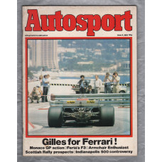 Autosport - Vol.83 No.10 - June 4th 1981 - `Gilles For Ferrari` - A Haymarket Publication