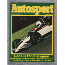 Autosport - Vol.84 No.11 - September 10th 1981 - `Lees Is F2 Champion` - A Haymarket Publication