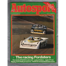 Autosport - Vol.82 No.4 - January 22nd 1981 - `The Racing Fordsters` - A Haymarket Publication