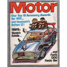 Motor Magazine - Vol.152 No.3912 - October 8th 1977 - `Tests: Skoda Estelle and Ford`s 1300 Fiesta Flier` - Published by IPC