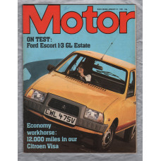 Motor Magazine - Vol.160 No.4078 - January 10th 1981 - `Road Tests: Escort 1.3GL and Citroen Visa` - Published by IPC