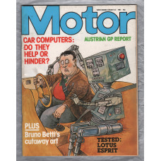 Motor Magazine - Vol.161 No.4111 - August 22nd 1981 - `Road Test: Lotus Esprit S3` - Published by IPC
