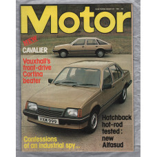 Motor Magazine - Vol.161 No.4112 - August 29th 1981 - `Road Test: Alfasud 1.3 Hatchback` - Published by IPC