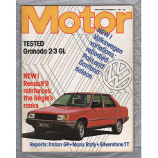 Motor Magazine - Vol.161 No.4115 - September 19th 1981 - `Road Test: Ford Granada 2.3GL` - Published by IPC