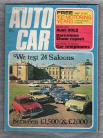 Autocar Magazine - Vol.138 No.4011 - April 12th 1973 - `Road Test: Audi 80LS` - Published by IPC